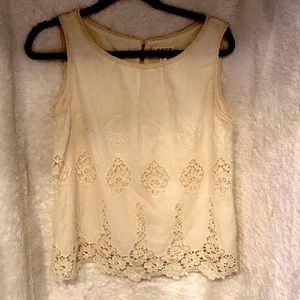 Max Studio Specialty Product Sleeveless Blouse Top